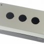 (1)Pushbutton 3 Switch Control Station Protector Box Black & White 3 Holes OZX3
