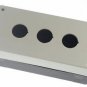 (1)Pushbutton 3 Switch Control Station Protector Box Black & White 3 Holes OZX3
