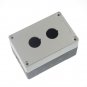 (1)HJ9-2 Pushbutton 2 Switch Control Station Protector Box Black & White 2 Holes