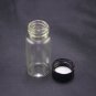 lot100 3ml Sample bottle clear glass screw top