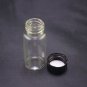 lot100 3ml Sample bottle clear glass screw top