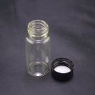 lot10 3ml Sample bottle clear glass screw top