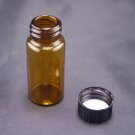 lot20 10ml Sample bottle brown glass screw top