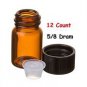 lot2 30ml Sample bottle brown glass screw top