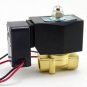 Methane Gas Fuel Propane 2 Ways NC 220VAC Solenoid Valve 3/8" BSPP Connection