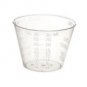 lot8 25ml measuring cup graduated plastic beaker