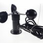 Wind Speed Sensor Anemometer Three Cups Aluminium Alloyed pulse signal output