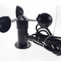 Wind Speed Sensor Anemometer Three Cups Aluminium Alloyed pulse signal output