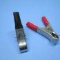 (2) PCS 75mm Black Red Plastic Coated Test Lead Alligator Sheath Clips Clamps