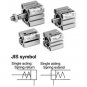 SMC Type Single Acting Spring Extend CDQSB12-10T Compact Cylinder
