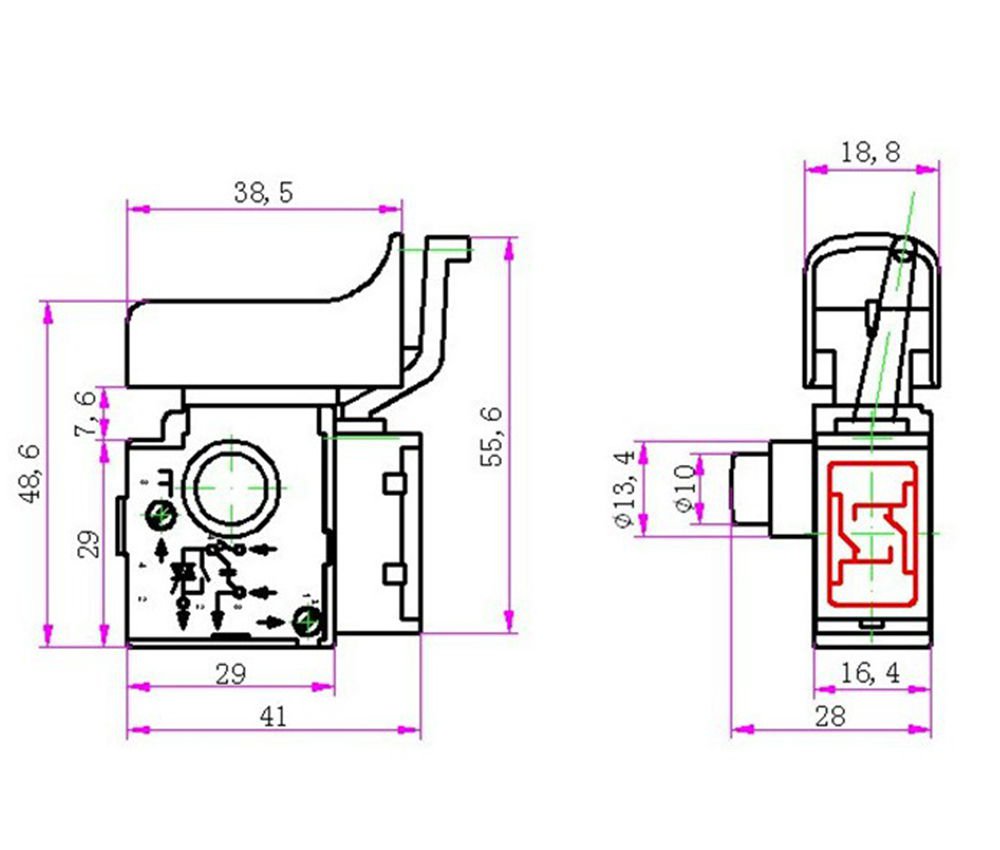 Fa2 6 1bek схема подключения с реверсом