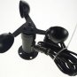 Wind Speed Sensor Anemometer Three Cups Aluminium Alloyed Digital RS485(232)