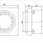 24VDC 80dB Mini Industrial Panel Alarm Electronic Buzzer Concealed Installation