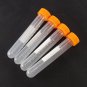 lot4 Plastic test tubes centrifuge tubes 10ml round bottom screw