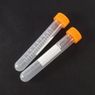 lot2 Plastic test tubes centrifuge tubes 10ml round bottom screw