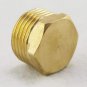 5PCS 1/2"Threaded pipe Hex Head Brass Plug Pneumatics Hydraulics Fittings