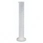 lot50 Graduated Cylinder Plastic 25ml Hex Base blue&white scale