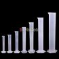 lot50 Graduated Cylinder Plastic 25ml Hex Base blue&white scale