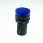 Blue LED Power Indicator Signal Light 220VAC 22mm Diameter 50mm Height