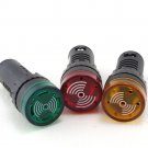 Yellow Red Green 3PC LED Indicator Light with Buzzer 12VDC 22mm Diameter