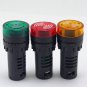 Yellow Red Green 3PC LED Indicator Light with Buzzer 110V AC 22mm Diameter