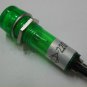 2PCS Signal Lamp 7mm Mounting Hole Round XD7-1 Indicator Light 2 Pins Green 220V