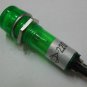 2PCS Signal Lamp 7mm Mounting Hole Round XD7-1 Indicator Light 2 Pins Green 220V