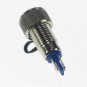 2PCS 8mm OD 6V Yellow Metal Indicator LED Signal Light Water Proof IP67