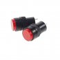 (2)NXD-213 Round Indicator Light 2 Pins Red 220V Signal Lamp 16mm Mounting Hole