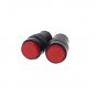 (2)NXD-213 Round Indicator Light 2 Pins Red 220V Signal Lamp 16mm Mounting Hole