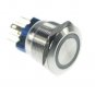 12V Red 22mm Ring LED Latching Push Button Switch indicator light /Pin Terminals