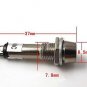 1)Indicator Light 2Pin Red 220V Cooper Signal Lamp 8mm Mounting Hole Round XD8-1