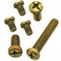 100pcs Metric M4*8mm Brass Cross Recessed Pan Head Screws