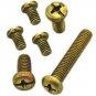 100pcs Metric M4*8mm Brass Cross Recessed Pan Head Screws