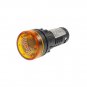 Yellow LED Indicator Light with Buzzer 110VAC 22mm Diameter  60mm Height