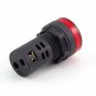 Red LED Power Indicator Signal Light 24VDC 22mm Diameter 50mm Height