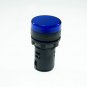 Blue LED Power Indicator Signal Light 110VAC 22mm Diameter 50mm Height