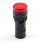 Red LED Power Indicator Signal Light 220VAC 16mm Diameter 45mm Height