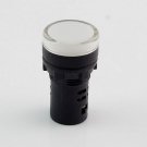 10 PCS White LED Power Indicator Signal Light 12VDC 22mm Diameter  50mm Height