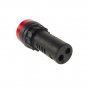 Red LED Indicator Light with Buzzer 220VAC 20mm Diameter  60mm Height