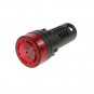 Red LED Indicator Light with Buzzer 220VAC 20mm Diameter  60mm Height