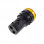 10 PCS Yellow LED Power Indicator Signal Light 110VAC 22mm Diameter 50mm Height