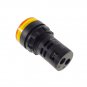 10 PCS Yellow LED Power Indicator Signal Light 110VAC 22mm Diameter 50mm Height