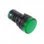10 PCS Green LED Power Indicator Signal Light 110VAC 50mm Height 22mm Diameter