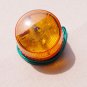 (1) 12VDC Yellow LED Beacon Warning Signal Light Lamp Spiral Fixed