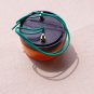 (1) 12VDC Yellow LED Beacon Warning Signal Light Lamp Spiral Fixed