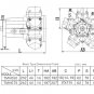 New Air Drive Pneumatic Radial Piston 14mm Shaft Motor 0.2HP 900RPM Mixer DIY