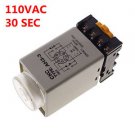 110V 0-30 sec Power On Delay AH3-3 Timer Relay With Socket Base PF083A 8PINS