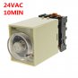 1A 24VAC Power off delay timer time relay 0-10min with PF083A Socket Base