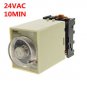 1A 24VAC Power off delay timer time relay 0-10min with PF083A Socket Base